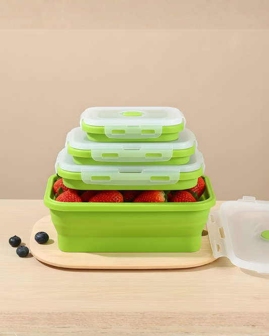Set de Recipientes Plegables 4 en 1