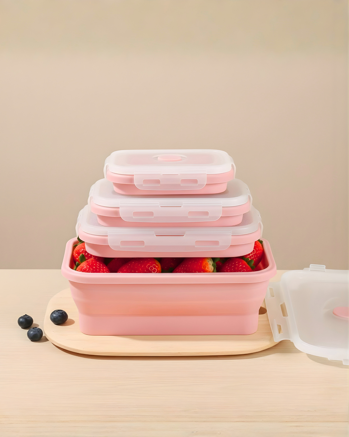 Set de Recipientes Plegables 4 en 1