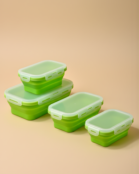 Set de Recipientes Plegables 4 en 1