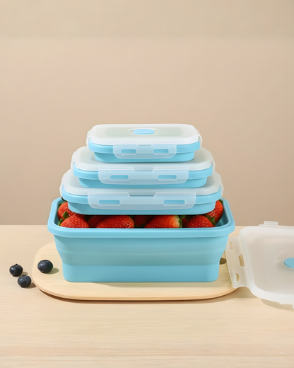 Set de Recipientes Plegables 4 en 1