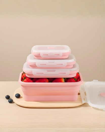 Set de Recipientes Plegables 4 en 1
